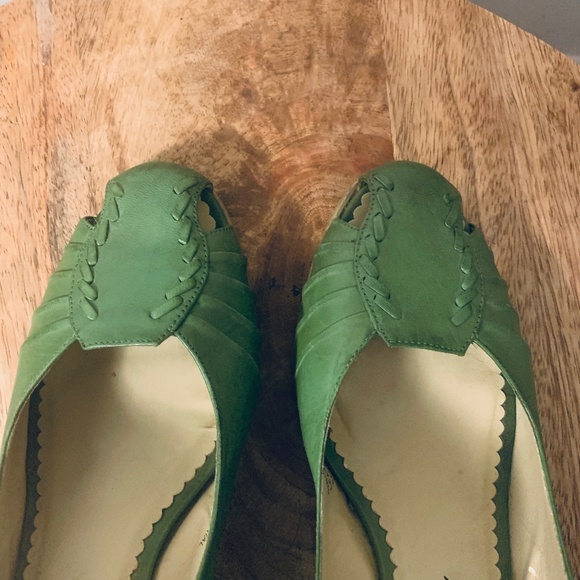 Rare Vintage Like — Epic Sz-8 Green Wedges - Picture 5 of 5